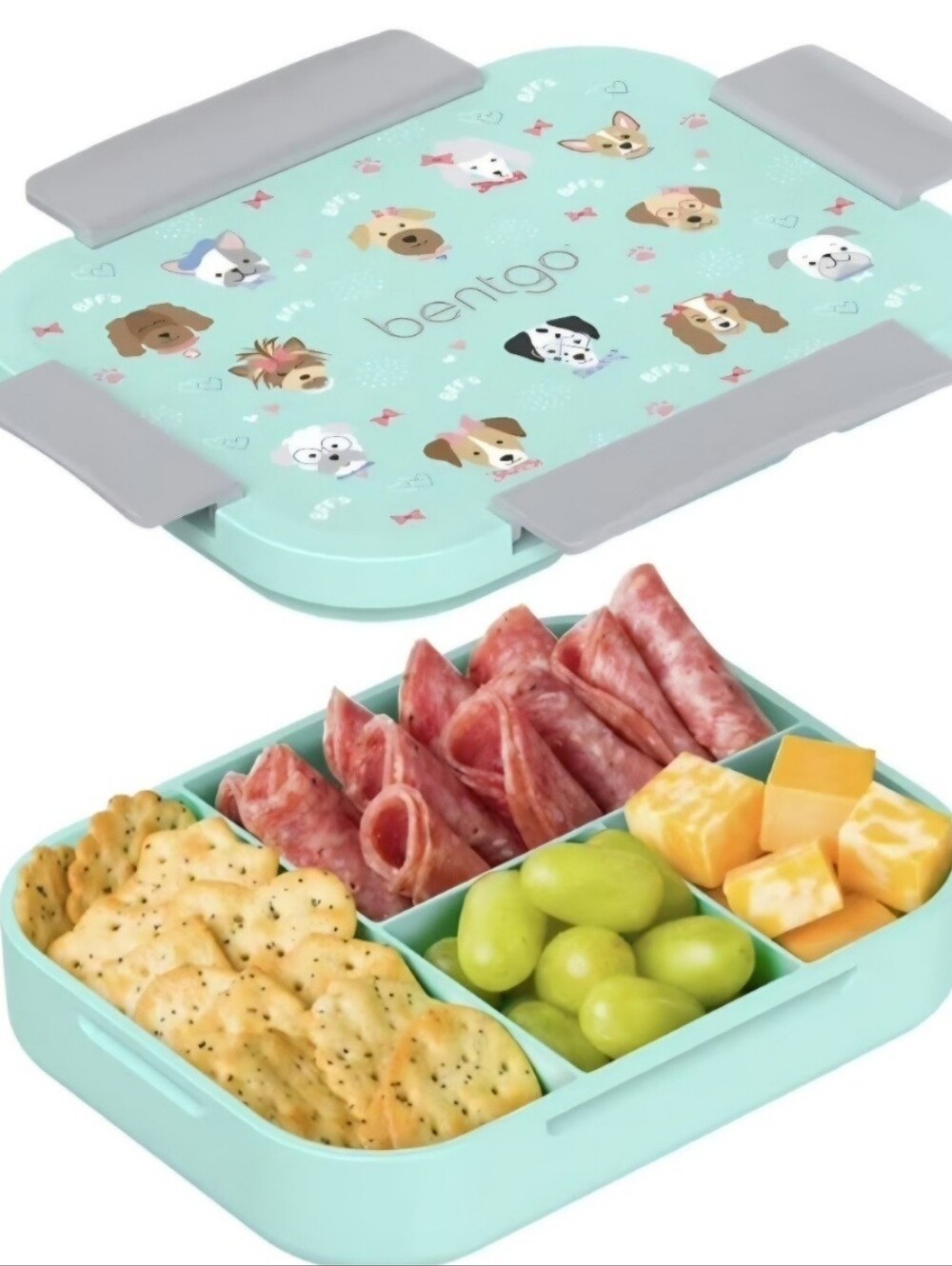 Bentgo  Snap Tight Leakproof 5 Compartment ( “Puppy Love” ) Lunch Box